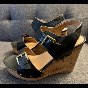 Mossimo Wedge Sandals 7-1/2. Worn once.